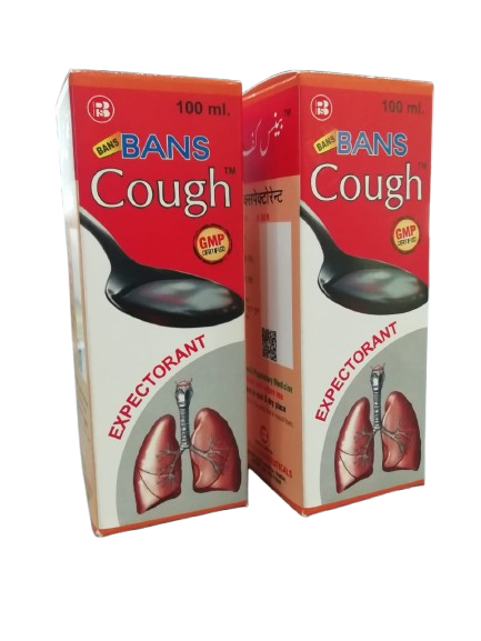 BANS COUGH 100ml  ( Any Type of cough ) { Per Pack 2 pcs }